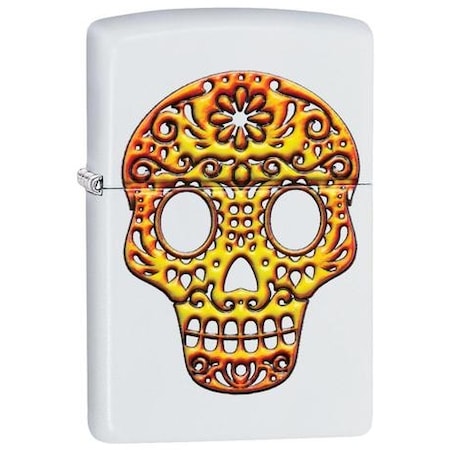 Zippo Zippo La Calavera Sugar Skull, White Matte ZIP-49003